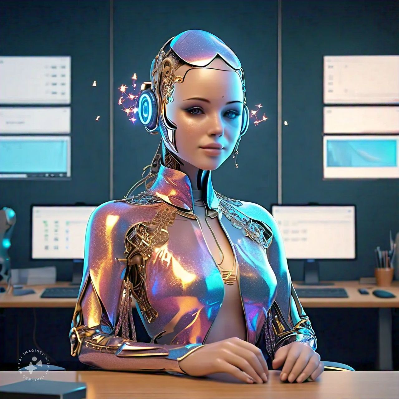 AI Virtual Assistant at Reception Desk